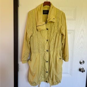 Sandwich long yellow windbreaker rain jacket - 40 (large)